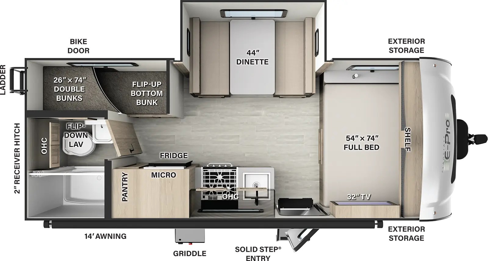 Flagstaff E Pro Floorplans Forest River RV